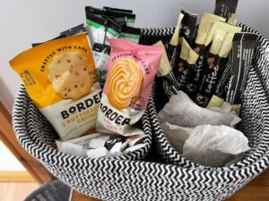 Tea/Coffee making facilities and biscuits.