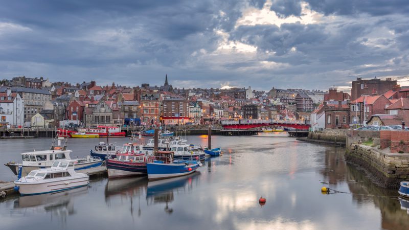 Marina in the town of Whitby