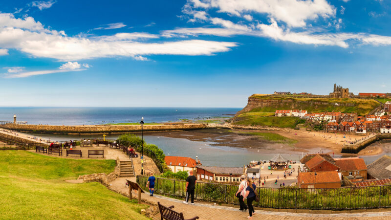 Sunshine on Whitby town