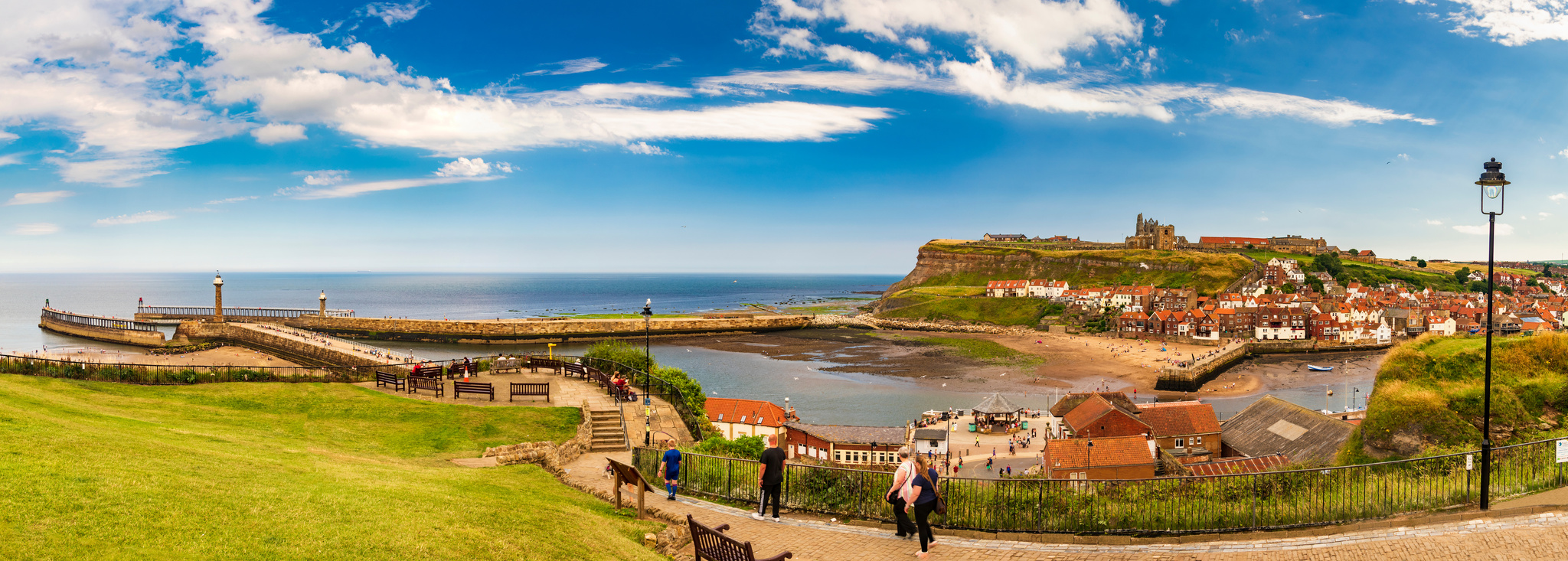 Sunshine on Whitby town