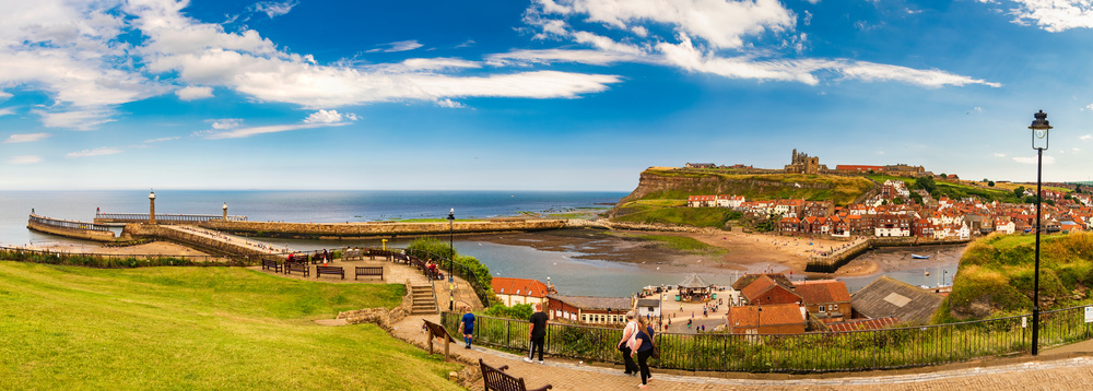 Panoramic view of Whitby, North Yorkshire