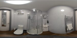 Room 18 - The Flamingo Room bathroom - LilyRose Hotel